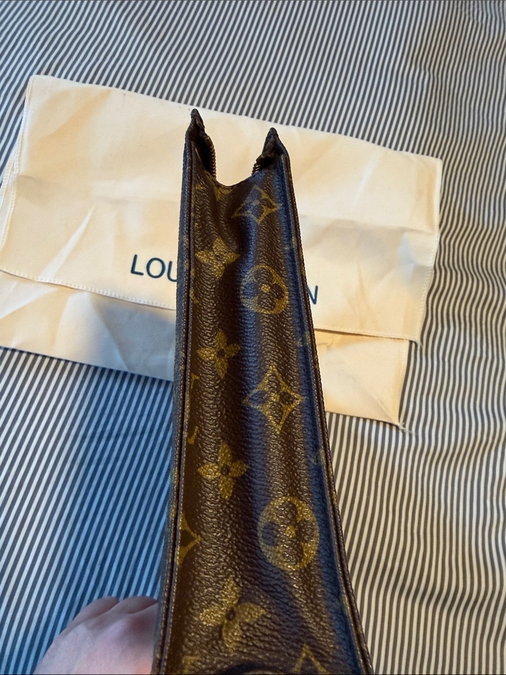 Louis Vuitton Monogram Toiletry Pouch in Brown and Gold - Picture 4 of 10